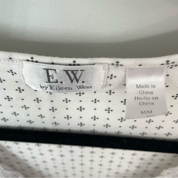 Eileen West Short Sleeve Pajama Pants Modal Set Women’s Size Medium Gray Lace 13 - Picture 8 of 12